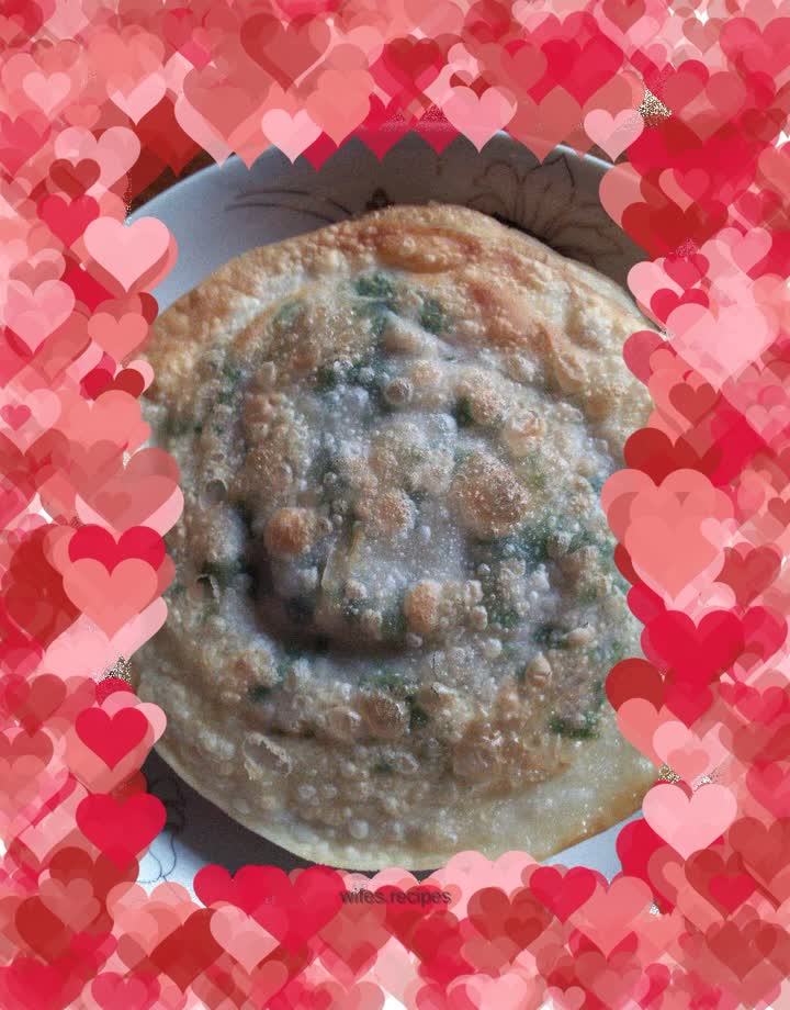 Dumpling skin and scallion meatloaf