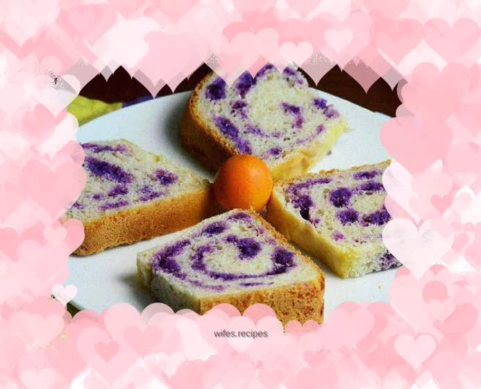 Purple sweet potato toast