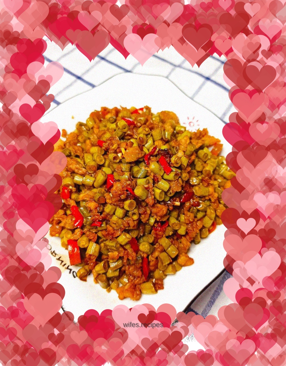 Stir-fried minced pork with pickled beans