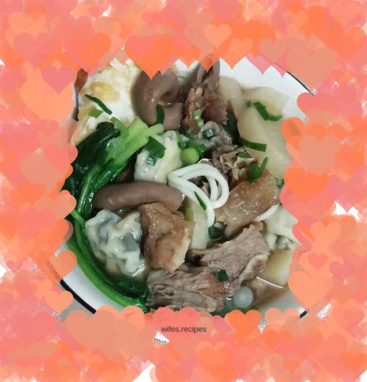 Radish and Beef Noodles