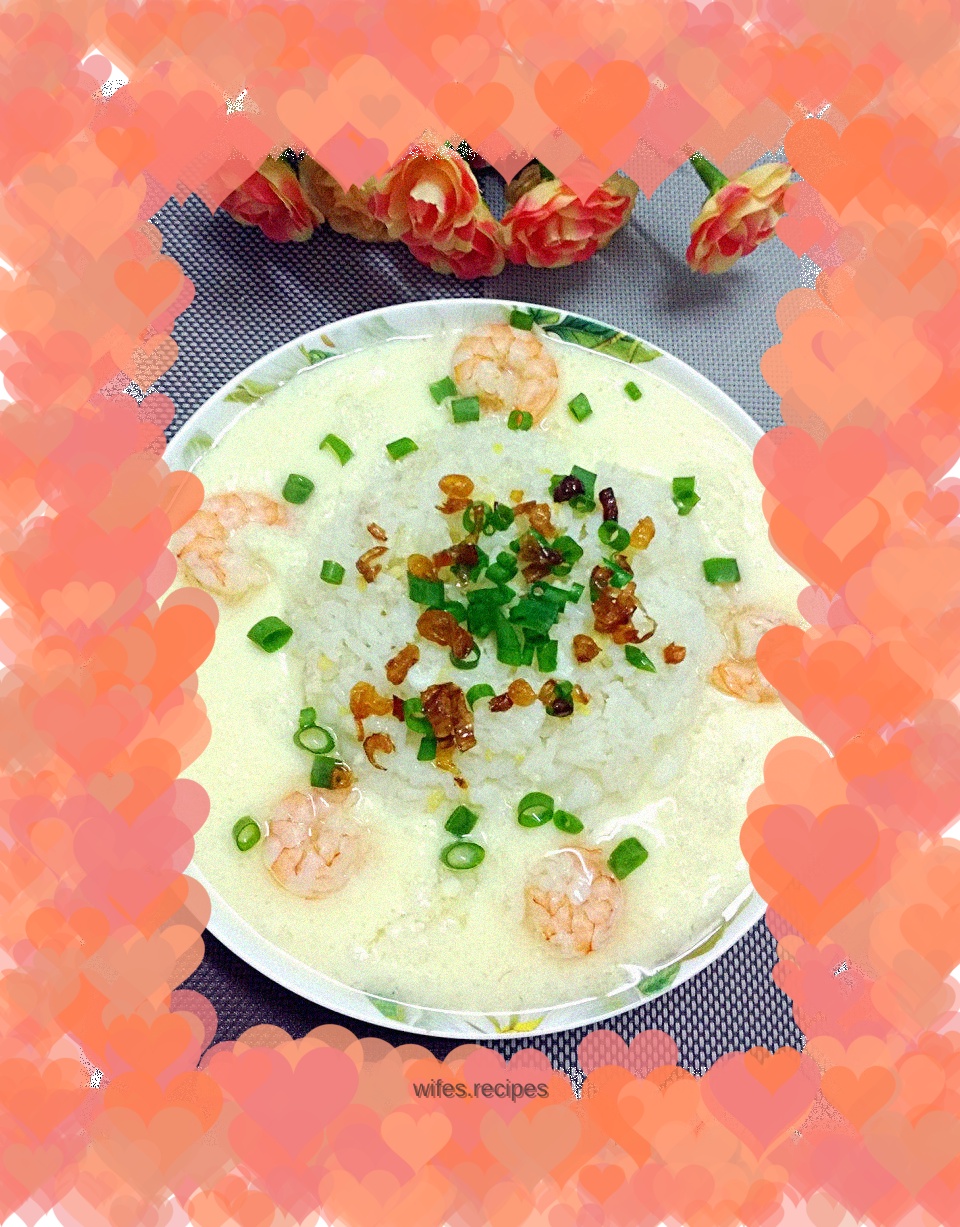 Egg custard rice (you can eat well alone, and the leftover rice can also have a different flavor)
