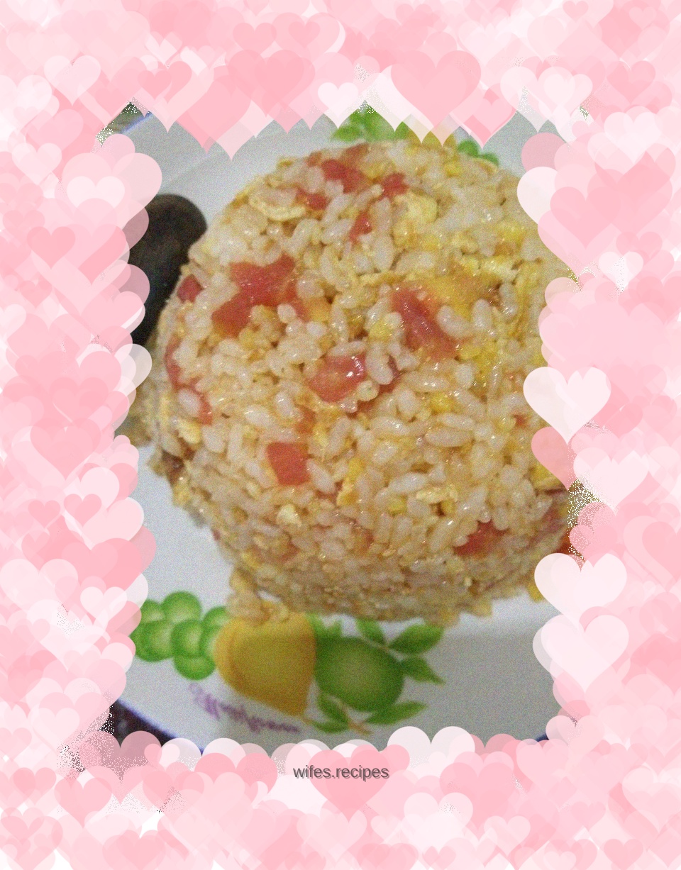Tomato and egg fried rice