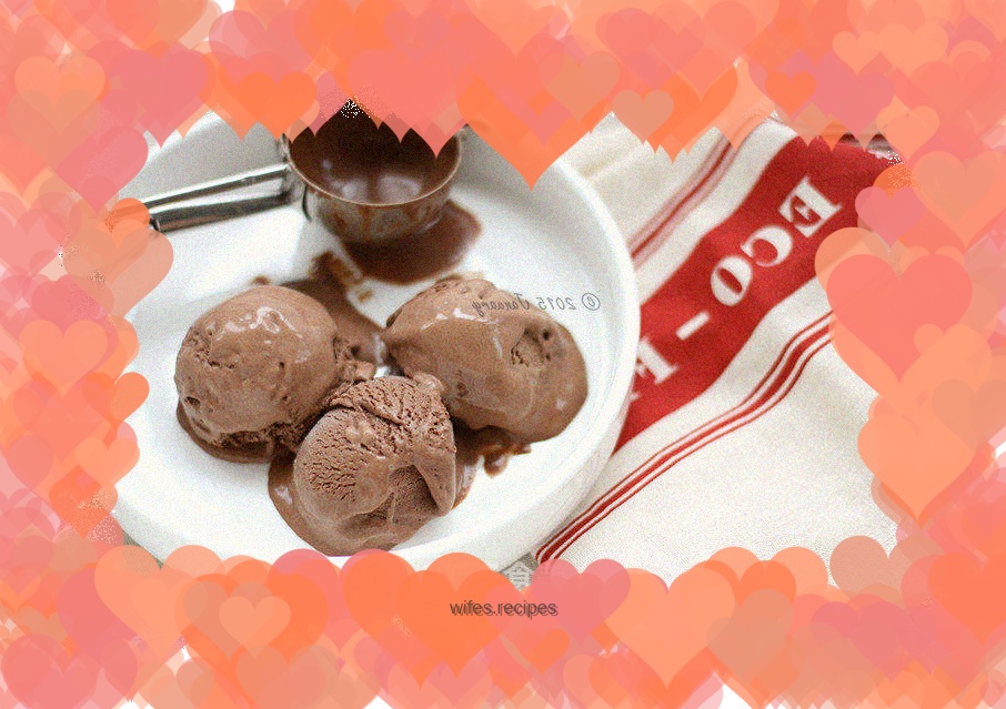 Dark chocolate ice cream