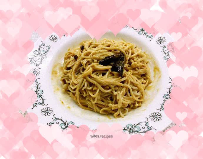 Cold Enoki Mushrooms