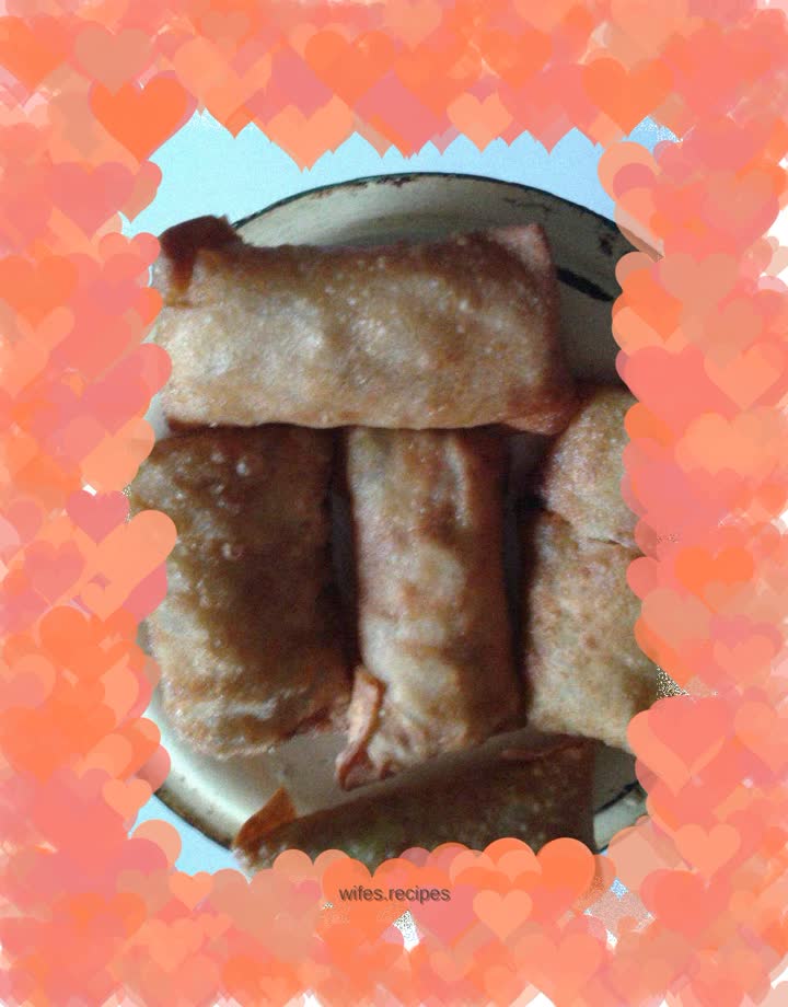 Spring rolls with dumpling wrappers