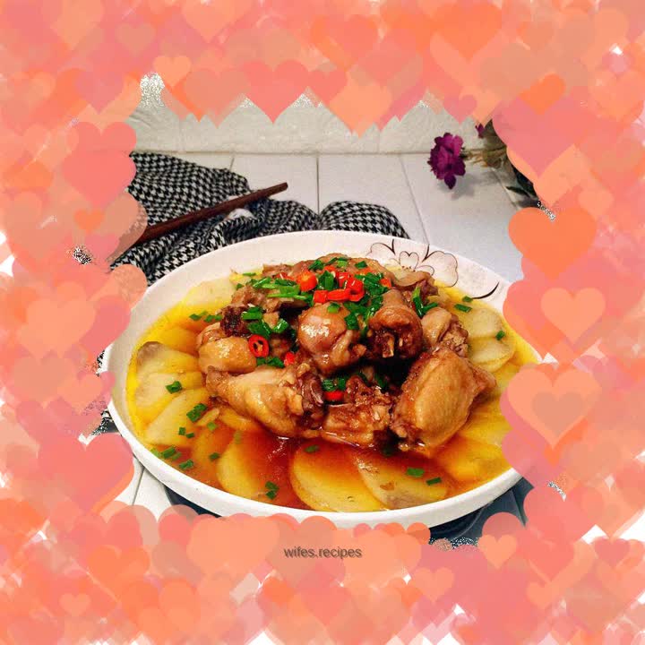 Steamed local chicken with wild rice