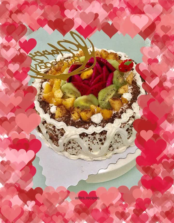 Ten-inch birthday cake