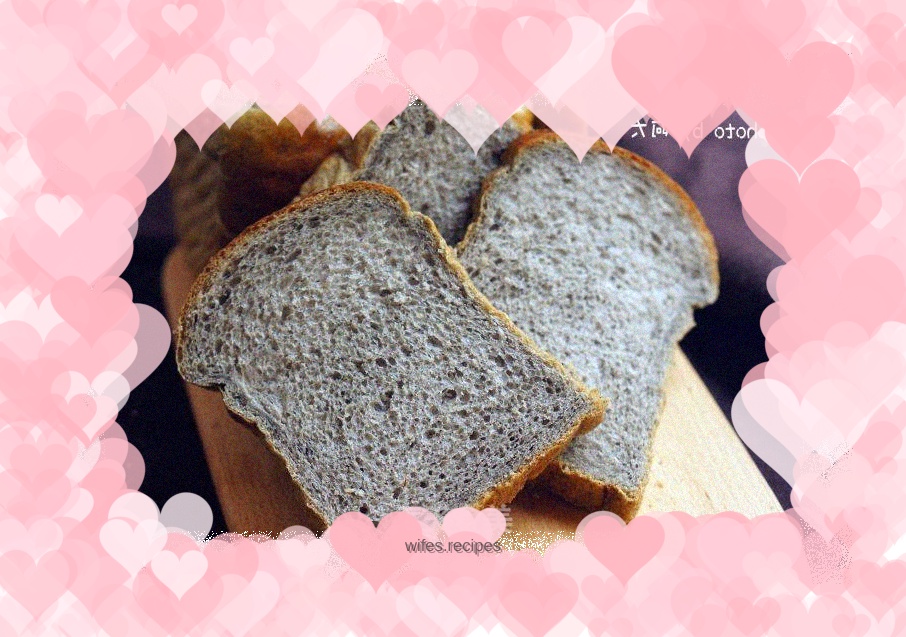 Black sesame honey toast