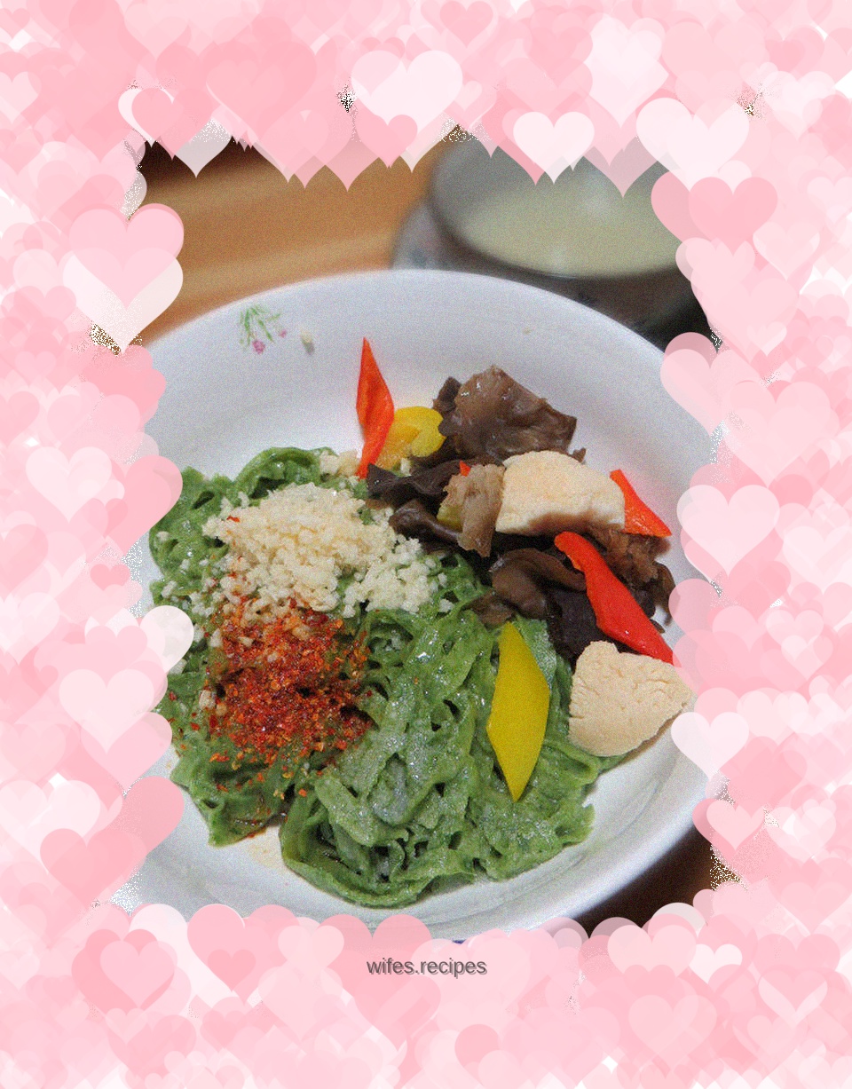 【Oiled Chili Spinach Noodles】－Shaanxi Traditional Snacks