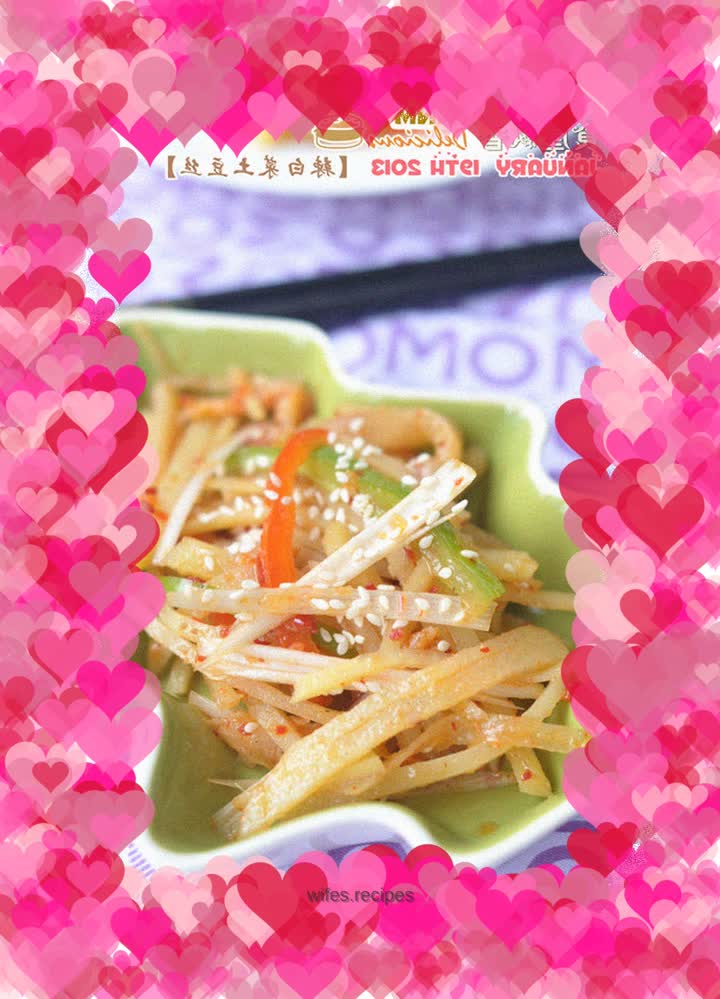 Appetizer - spicy cabbage and potato shreds