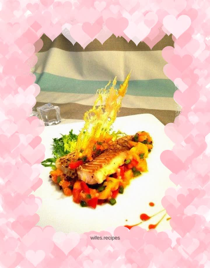 Grilled Cod with Mango Salsa