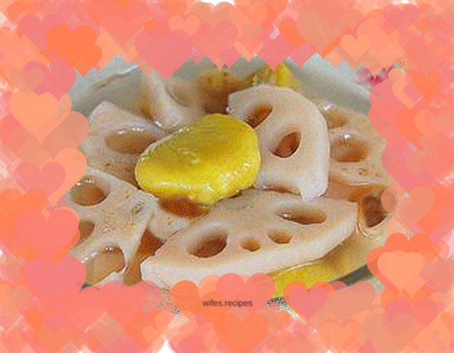Lotus root stewed with chestnuts