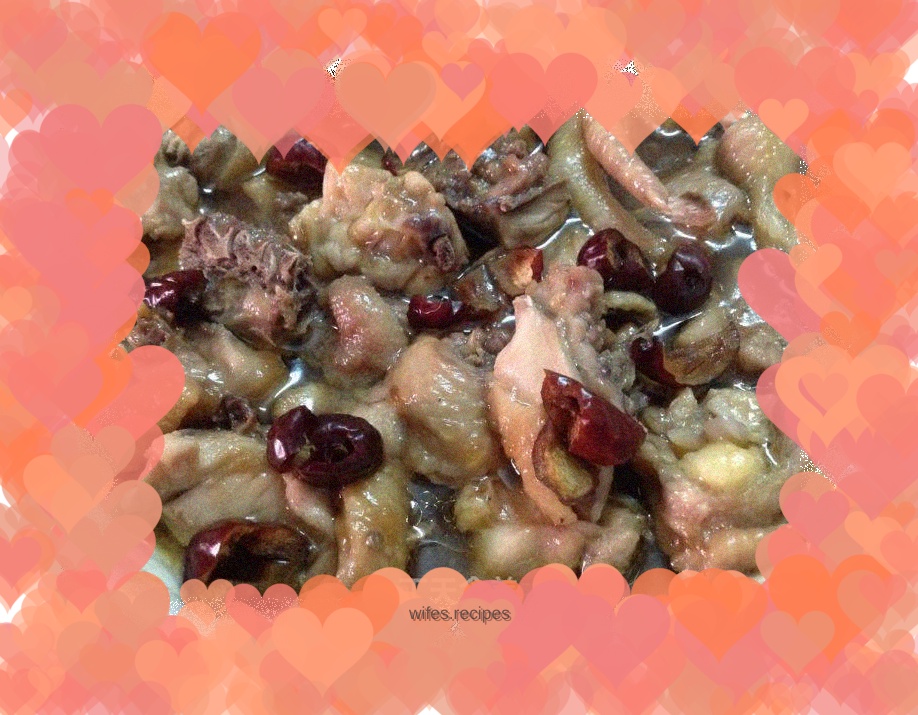 Steamed Chicken with Oyster Sauce and Red Dates