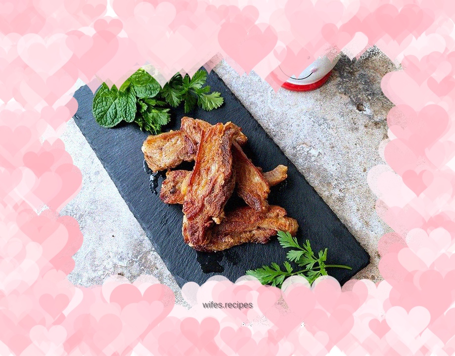 Pan-fried lamb belly
