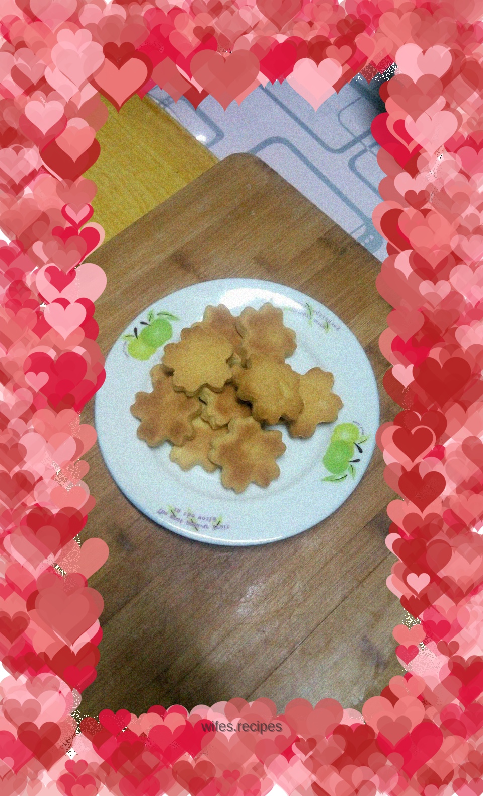 Flower shaped cookies