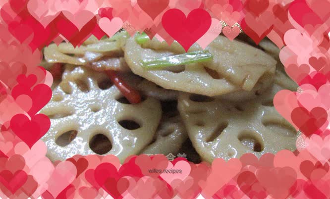 Lotus root meat sliced