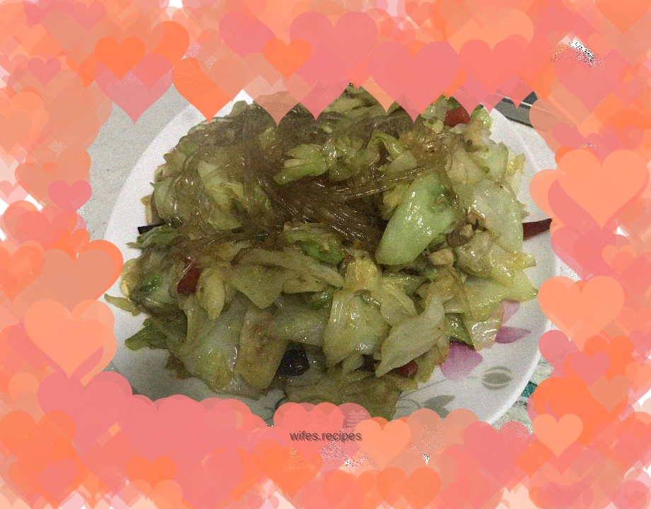 Stir-fried vermicelli with kohlrabi