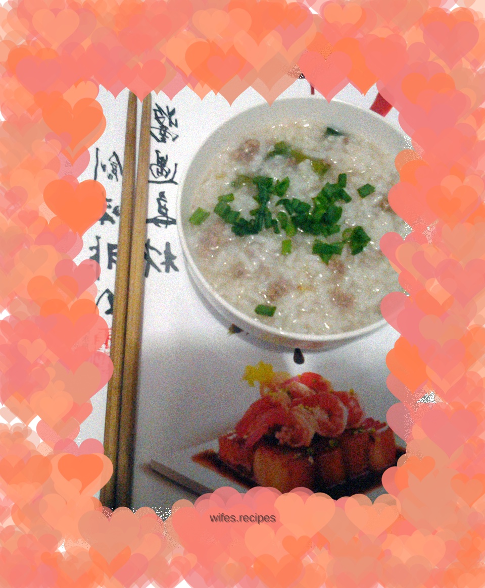 Vegetable beef porridge