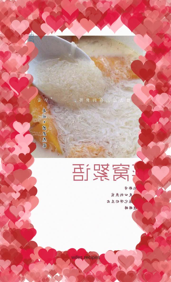 Mango Bird's Nest Dessert