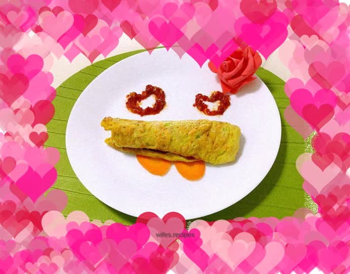 Carrot Bacon Egg Roll