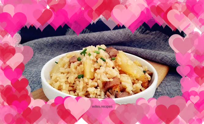 Sausage braised rice