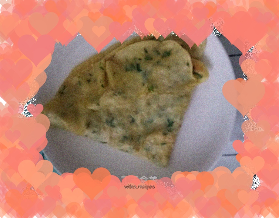 Celery Leaf Egg Pancake
