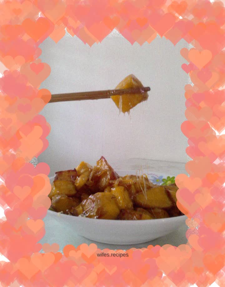 Shredded sweet potato