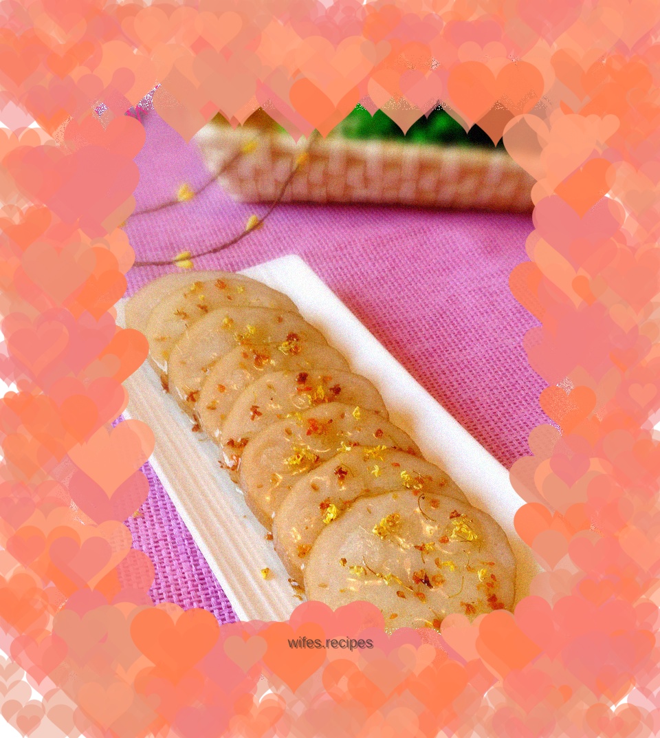 Osmanthus glutinous rice and lotus root