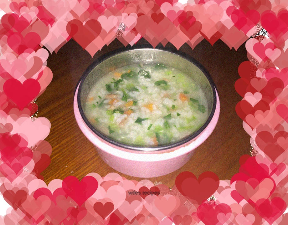 Baby vegetable porridge