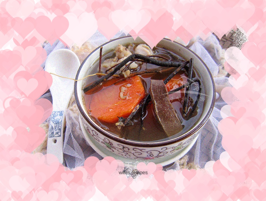 Health-preserving Soup - Braised Pork with Chicken Bone and Grass