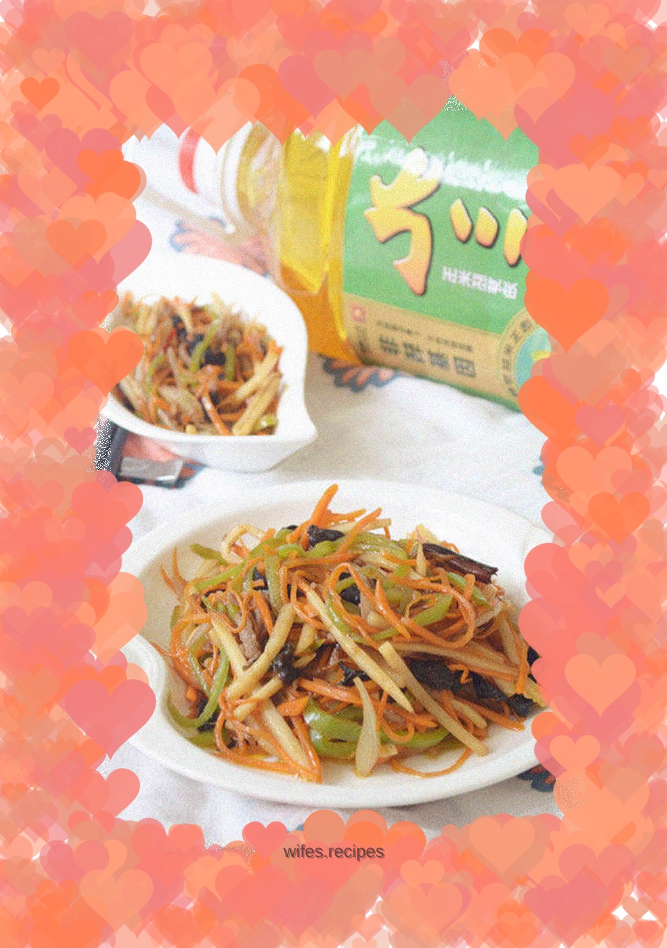 Family version of fish-flavored shredded pork