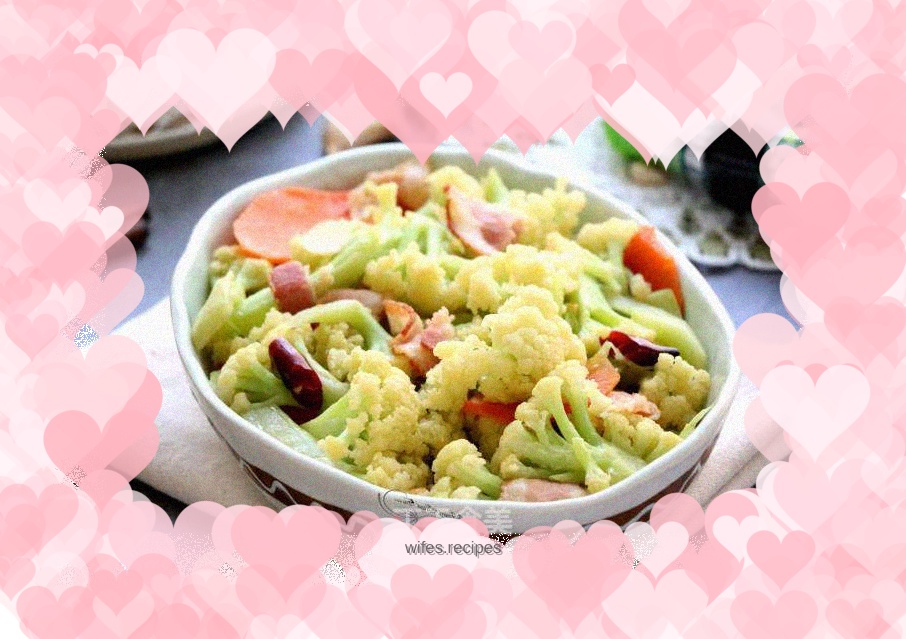 Stir-fried Cauliflower with Bacon