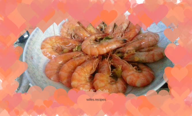 Braised prawns in oyster sauce