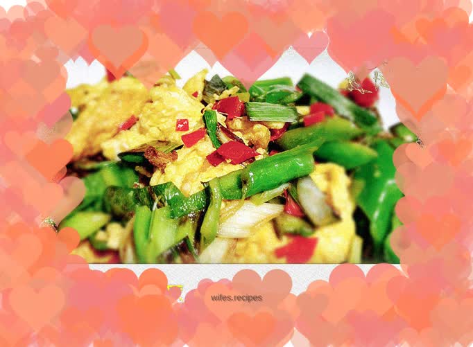 Double pepper omelette