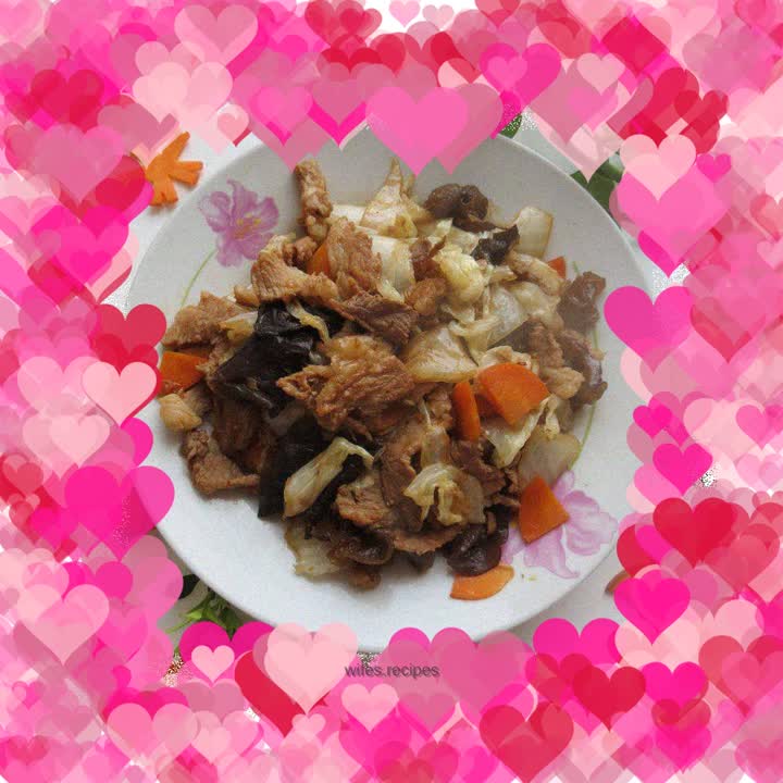 Cabbage and fungus meat