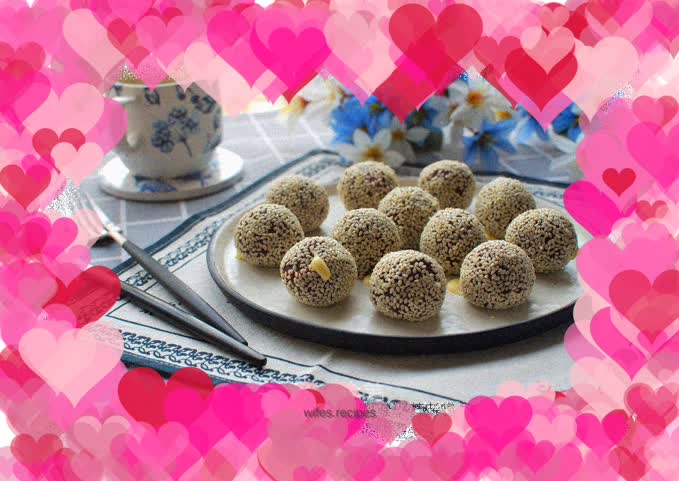 Microwave Cheesecake and Purple Sweet Potato Balls