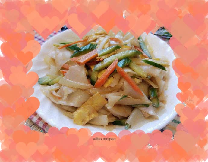 Sesame paste mixed with vermicelli