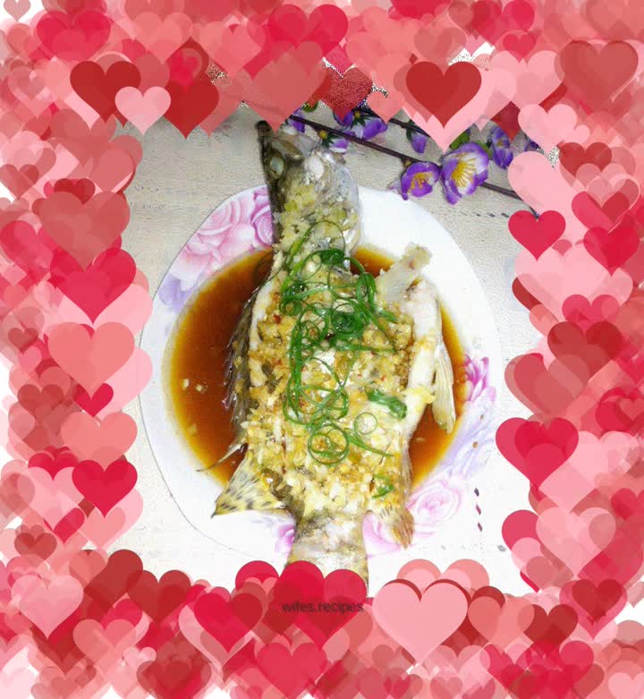 Steamed mandarin fish