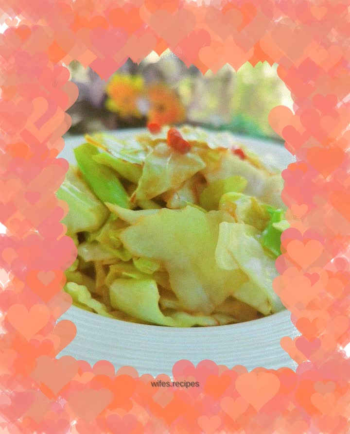 Hand-shredded cabbage