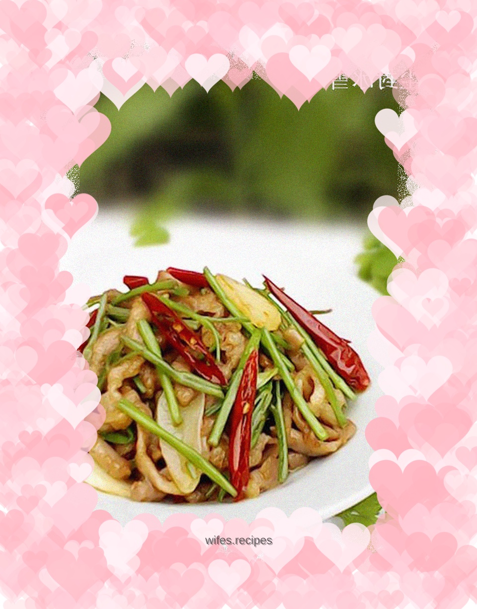 Stir-fried Pork with Wild Celery