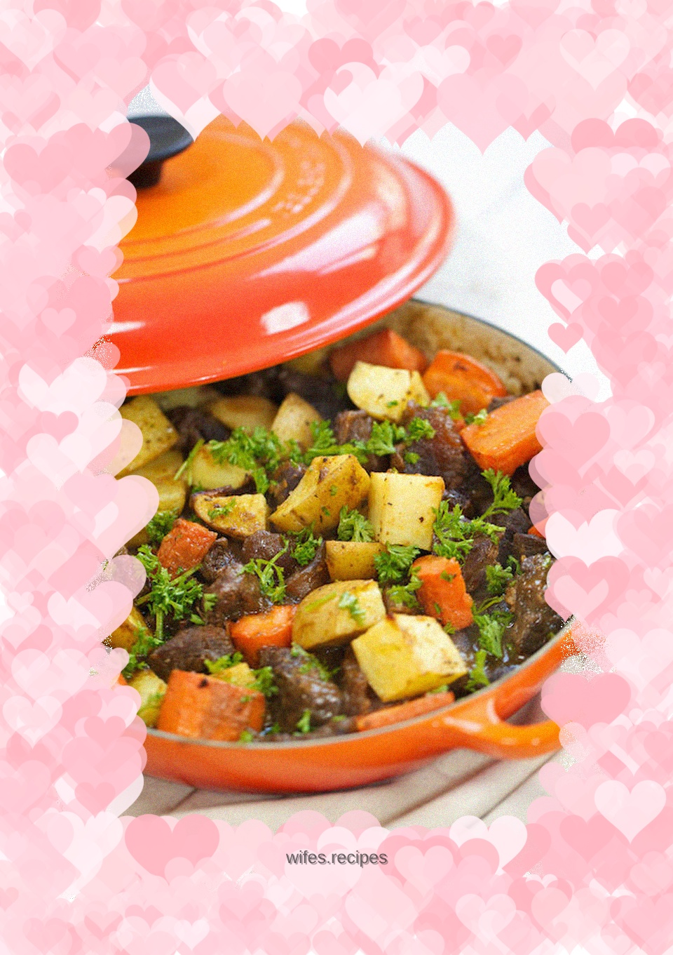 Beef with roasted potato & carrot stew