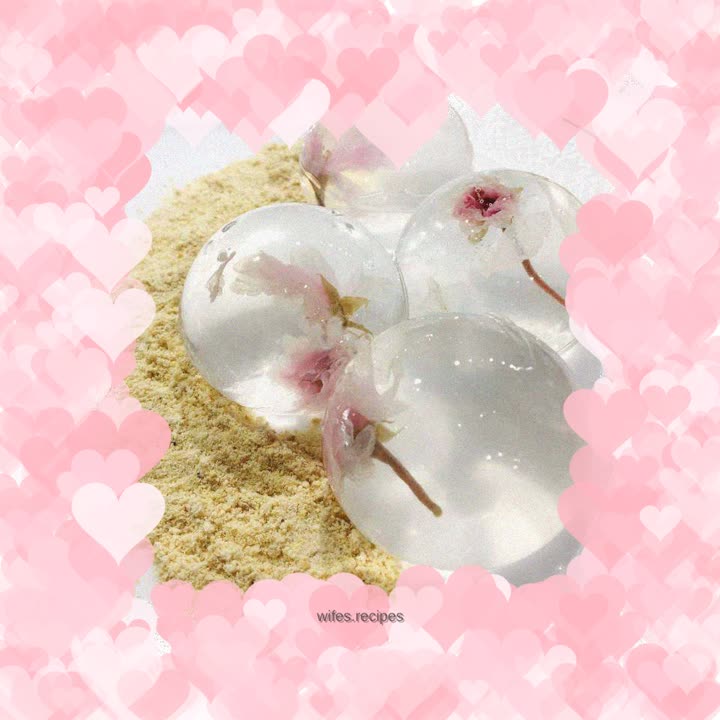 Sakura water Shingen cake