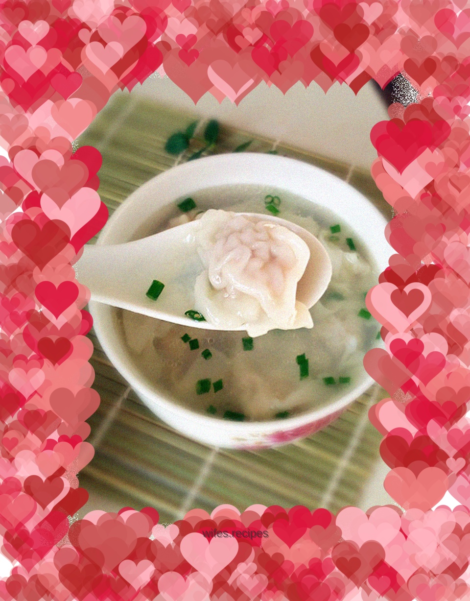 Fresh and tender wontons suitable for babies