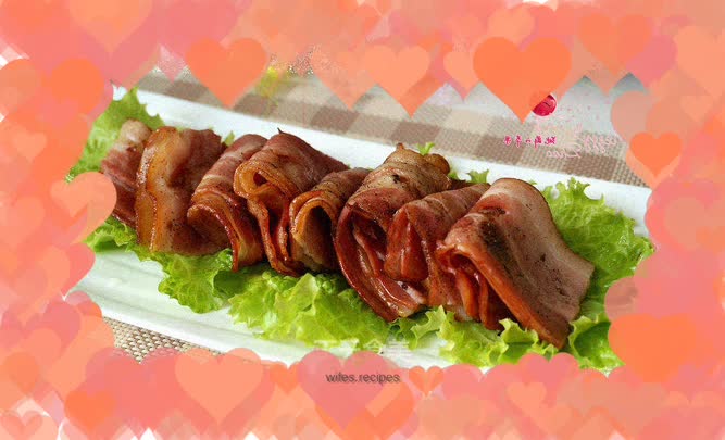 Air fryer version of fried bacon