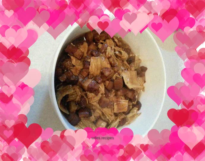 Bean curd braised pork