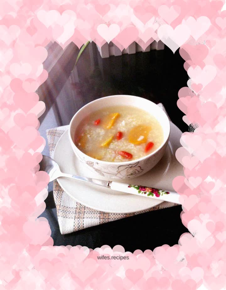 Millet, glutinous rice and sweet potato porridge