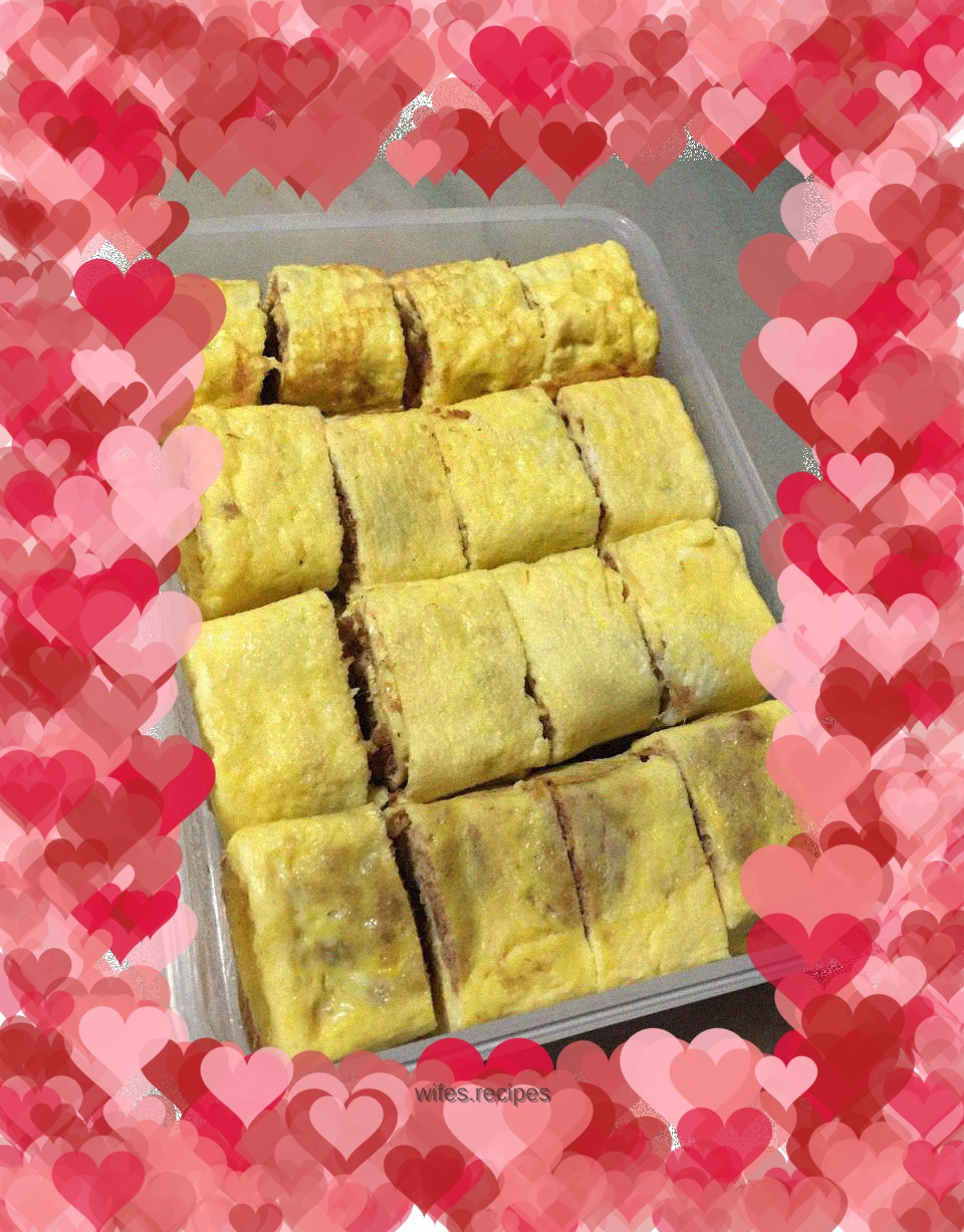 Pork floss and tamagoyaki
