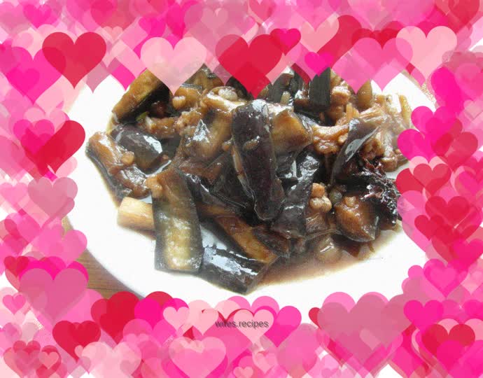 Home-cooked eggplant
