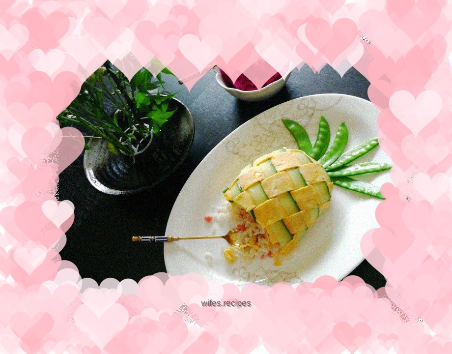 Let your children fall in love with eating, pineapple omelette rice without pineapple