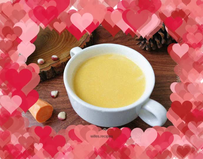 Sweet potato, corn and soy milk